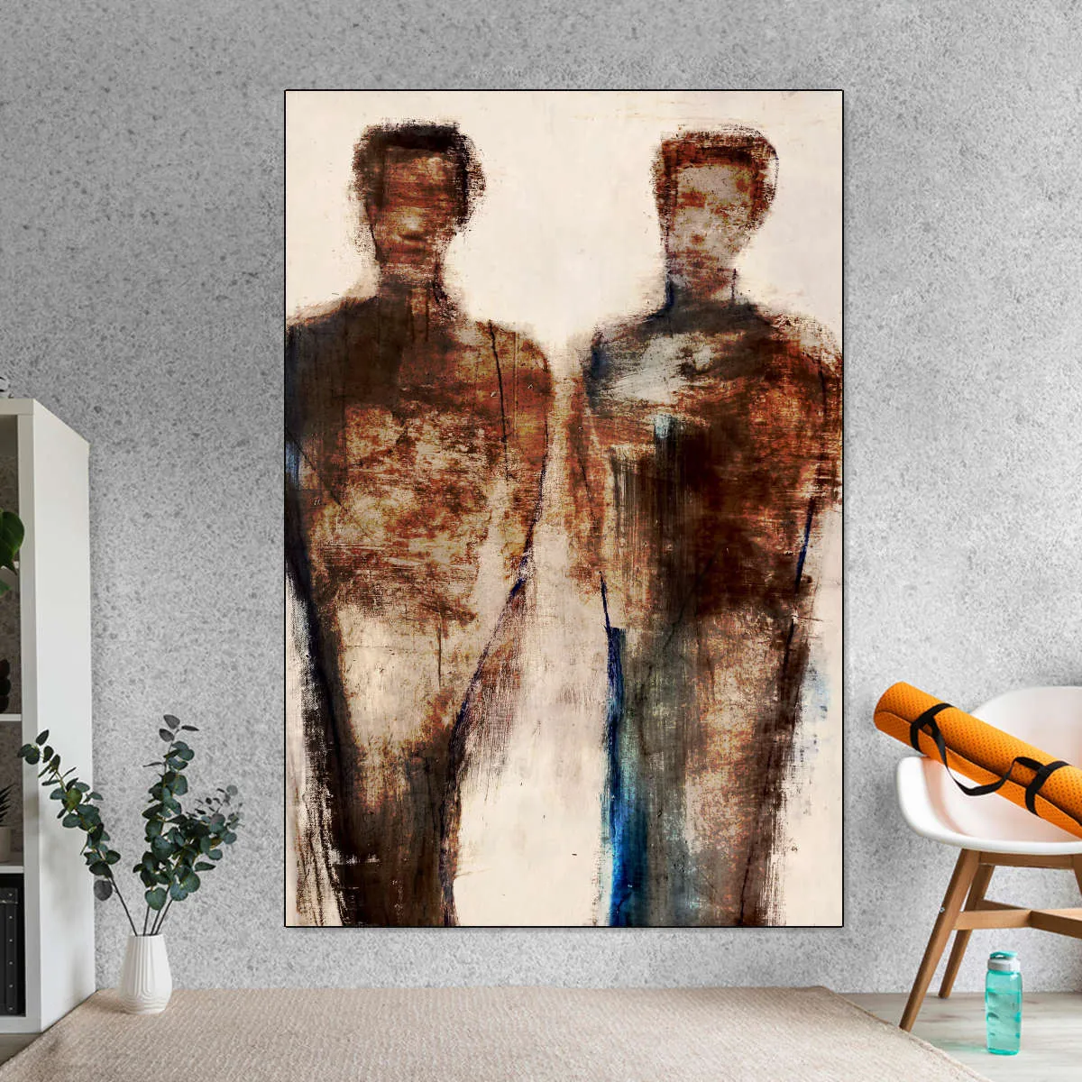 2 Figures Study X Wall Art