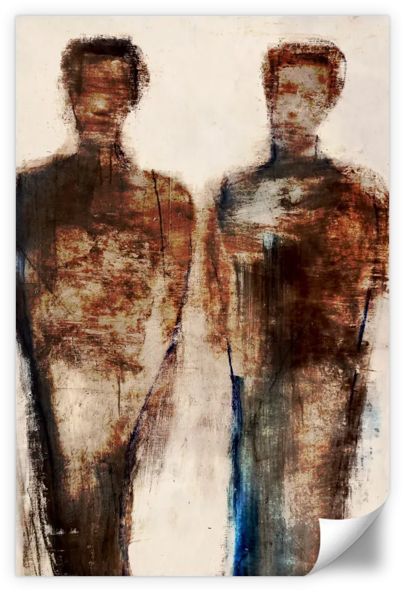 2 Figures Study X Wall Art