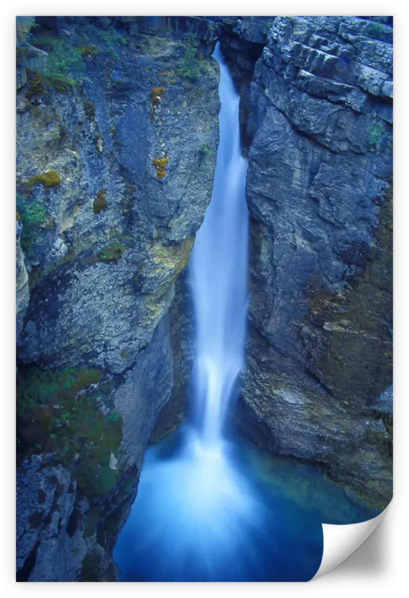 A Beautiful Waterfall Alberta Canada Wall Art