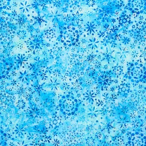 Artisan Batiks - Snowscape Snowflakes Capri Metallic Yardage