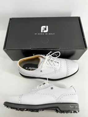 Footjoy Myjoys Premiere Series Tarlow Golf Shoes White Croc 9 Wide