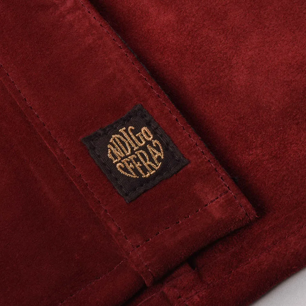 INDIGOFERA AUSTIN SHIRT - BURGUNDY NUBUCK