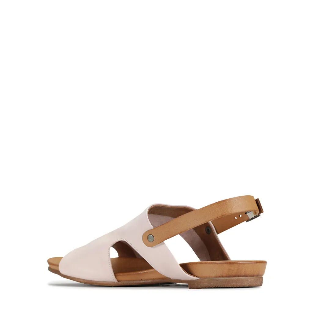 Larnette Leather Sling Back Sandals