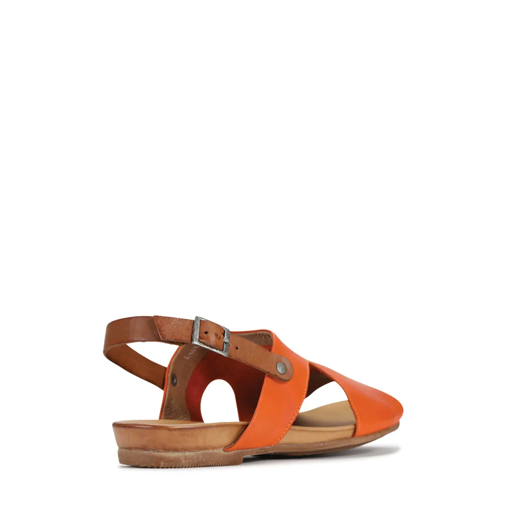 Larnette Leather Sling Back Sandals