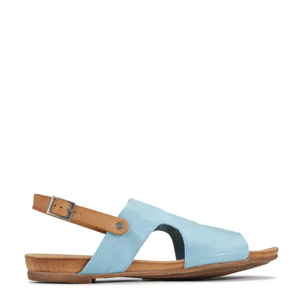 Larnette Leather Sling Back Sandals