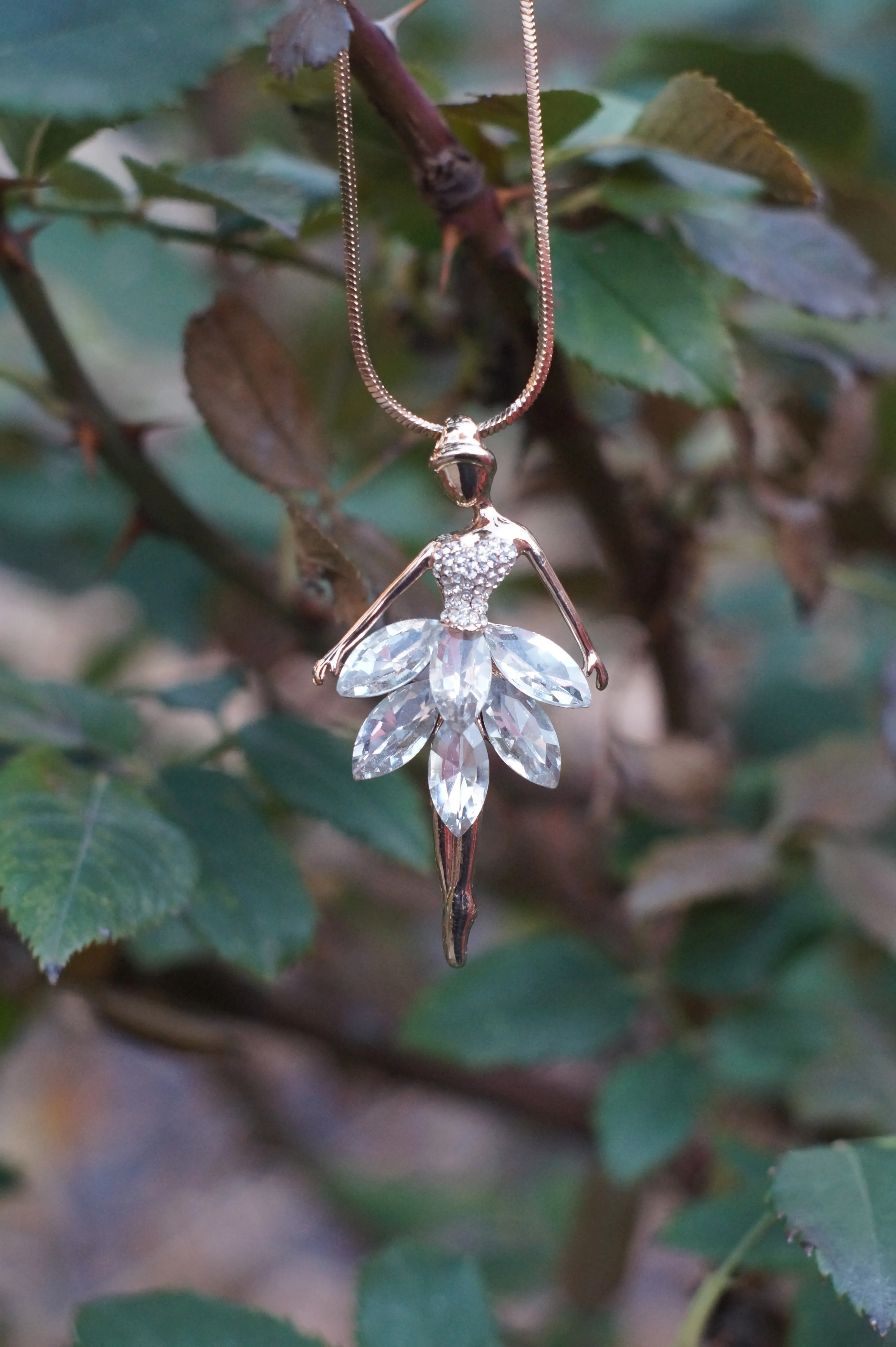 The Odile Odette Crystal Ballerina Necklace