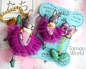 TM - MBC2549 Rubber Ballerina Brooch