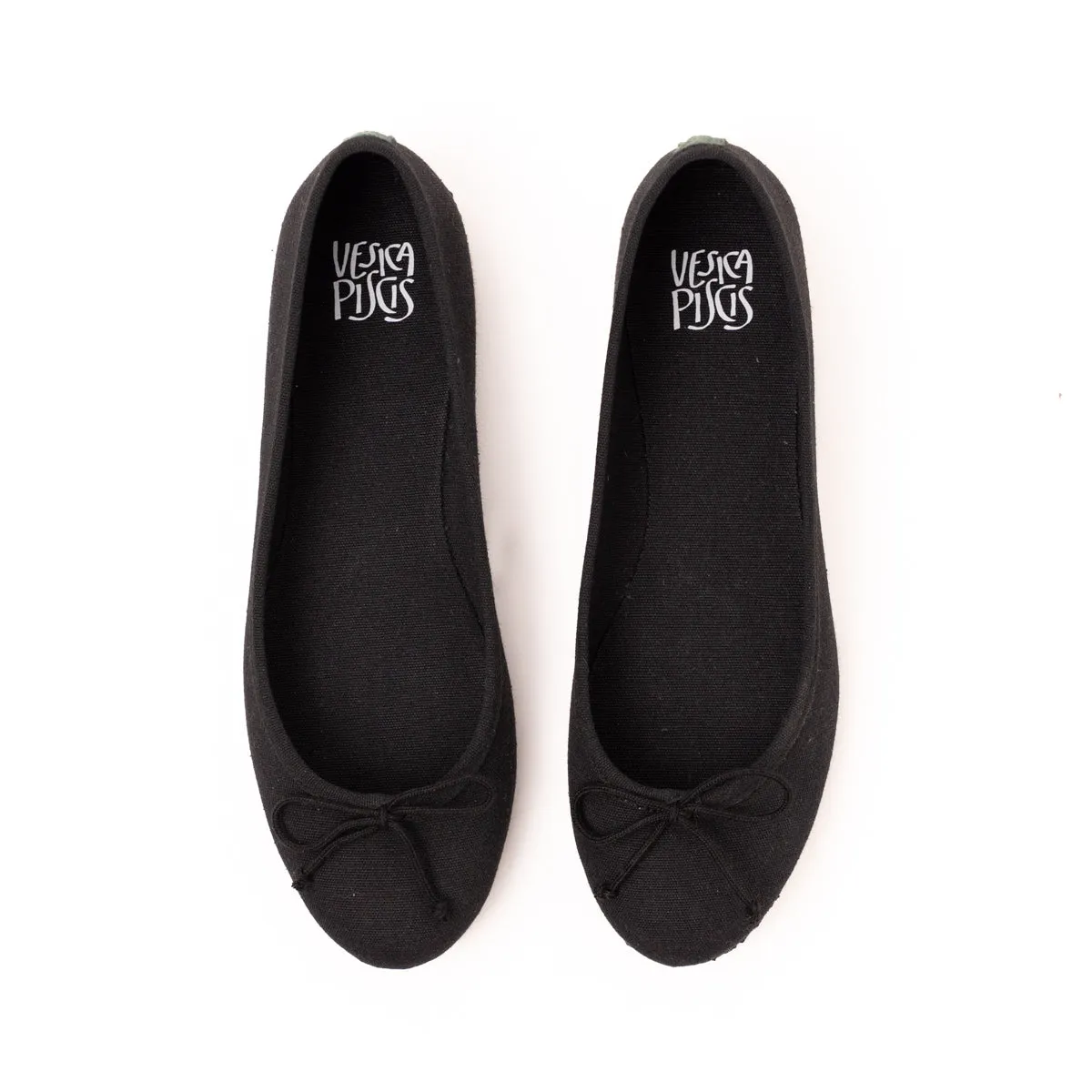 Vegan ballerina black ING014